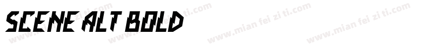Scene Alt Bold字体转换